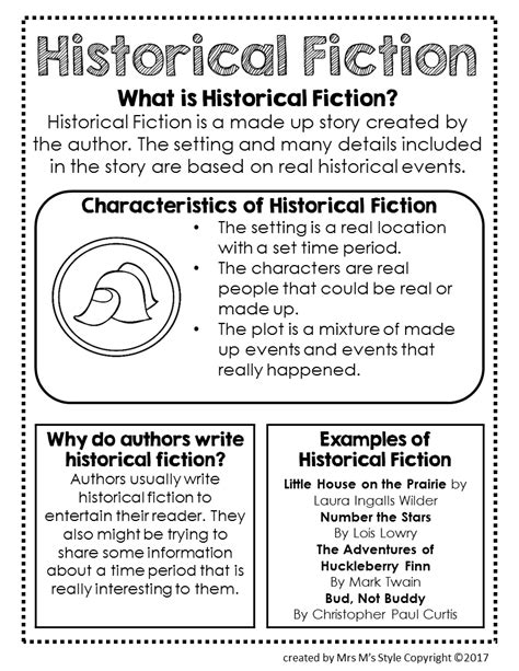 Read Historical Fiction Reading And Writing Project 