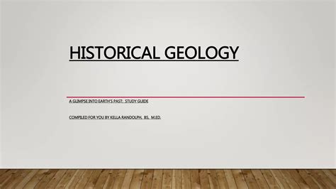 Read Online Historical Geology Study Guide 