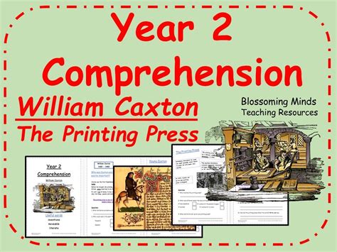 History Ks1 William Caxton Reading Comprehension Worksheet Reading Comprehension Ks1 Printable - Reading Comprehension Ks1 Printable