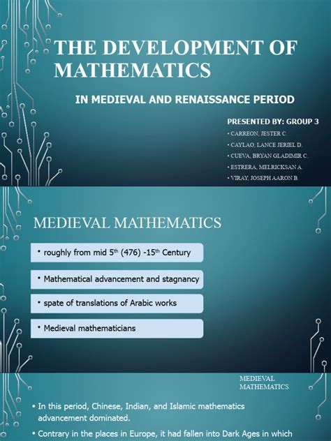 history of mathematics from medieval islam to renaissance