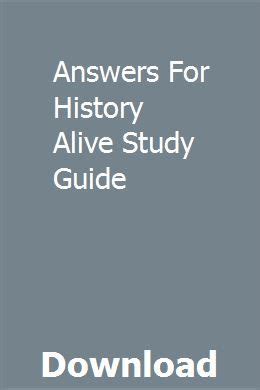 Full Download History Alive Study Guide 