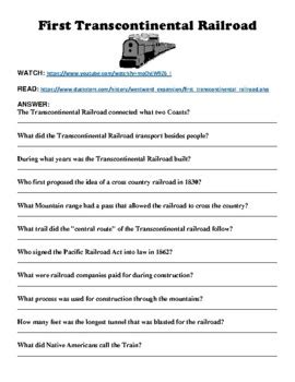 Read Online History Channel Transcontinental Railroad Questions And Answers 