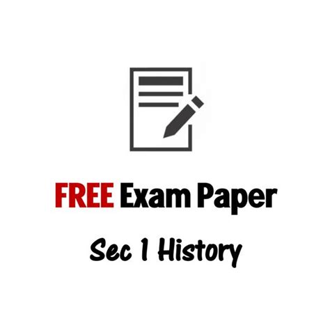 Read History Test Paper Secondary 1 