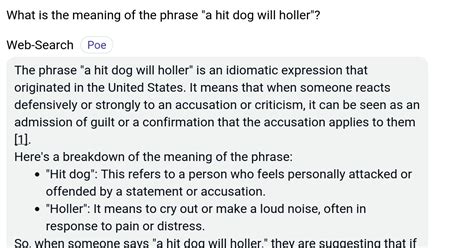 hit dog Meaning Politics by Dictionary.com