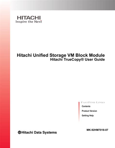 Read Online Hitachi Truecopy User Guide 