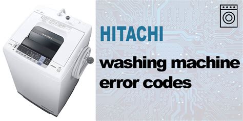 Read Hitachi Washing Machine Error Code 