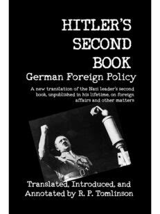 hitler s second book german foreign policy