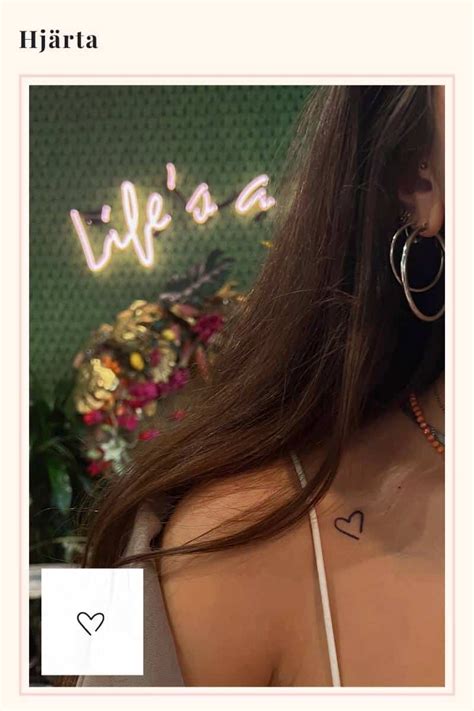 hjärtform tatuering