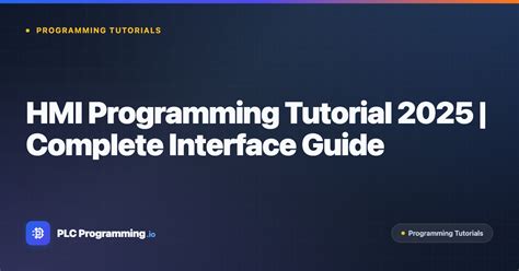 Hmi Programming Tutorial