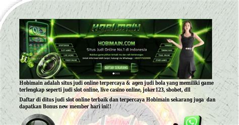 Hobi555 Daftar Situs Judi Hobi 555 Slot Online Judi555 - Judi555