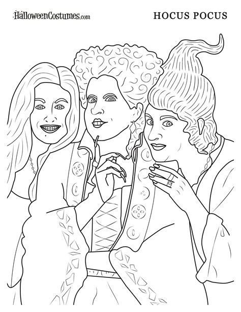 Hocus Pocus Coloring Pages