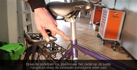 hoe hoog zadel fiets