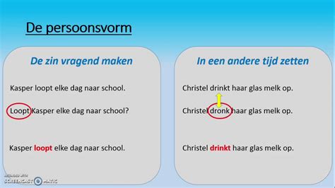 Hoe Vind Je De Persoonsvorm