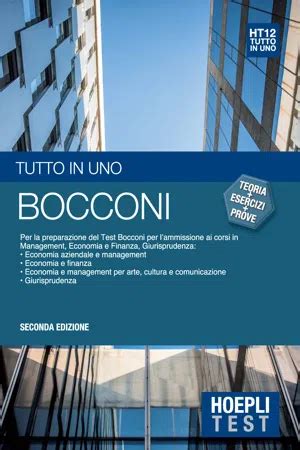 Hoepli Test 12 Bocconi Teoria Per La Preparazione Del Test Bocconi