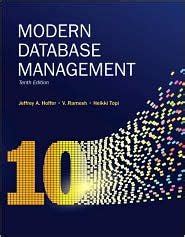 Hoffer Modern Database Management 10th Edition Solutions