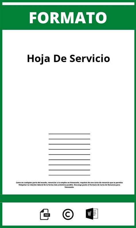 Hoja De Servicio