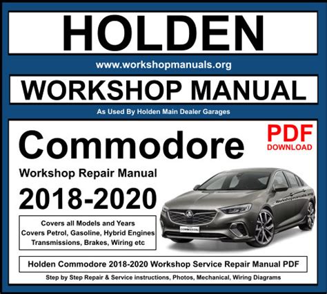 Holden Commodore Vs Workshop Manual