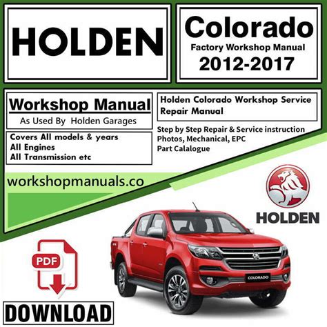 Full Download Holden Colorado Owners Guide 