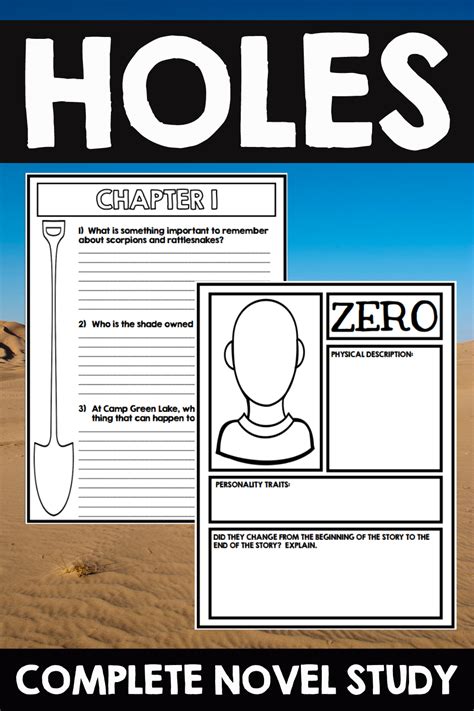 Holes Novel Study Activities For Upper Elementary Holes Lesson Plans 5th Grade - Holes Lesson Plans 5th Grade