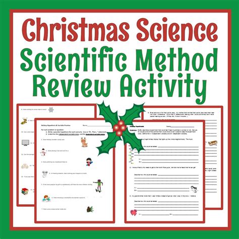 Holiday Worksheets Holiday Science Worksheets - Holiday Science Worksheets