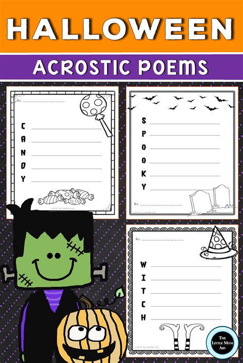 Holidays And Months Halloween Acrostic Poem Worksheet Halloween Acrostic Poem Template - Halloween Acrostic Poem Template
