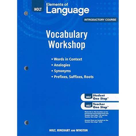 holt elements of language introductory course tchr ed