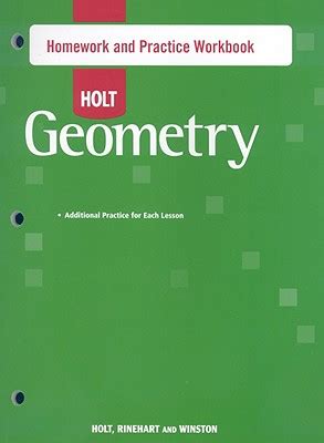 holt geometry homework and practice workbook
