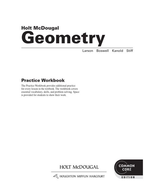 Holt Geometry Practice C 11 6 Answers