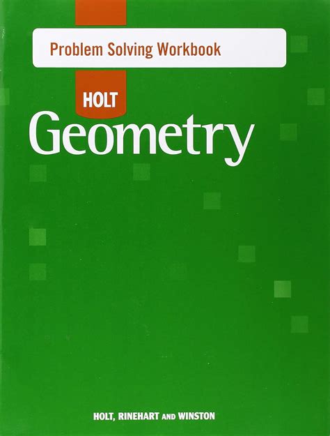 holt geometry problem solving workbook answers