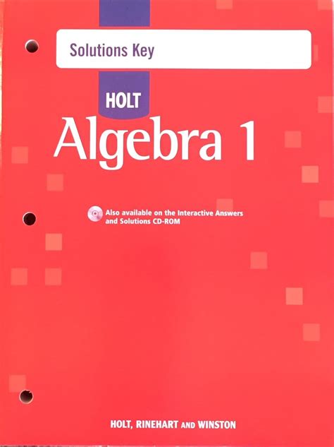 Holt Mcdougal Algebra 1 Exercise Answers