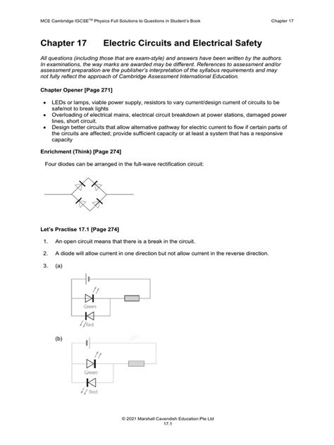 Holt Physics Chapter 17 Electrical Energy And Current