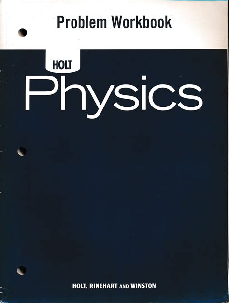 holt physics problem workbook answers ch15