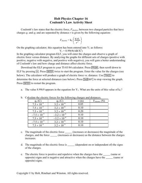 Holt Physics Solutions Chapter 16