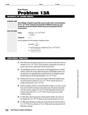 holt physics sound problem 13a answers