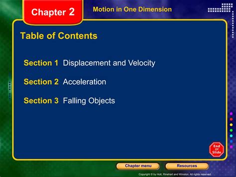 Holt Section 2 Falling Objects Answer