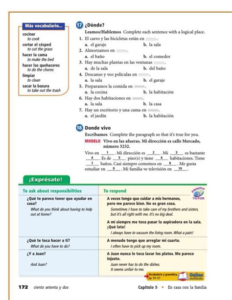 holt spanish 2 expresate answer key text