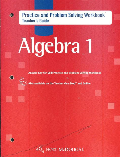 Full Download Holt Algebra 1 Problem Solving Workbook Answers 