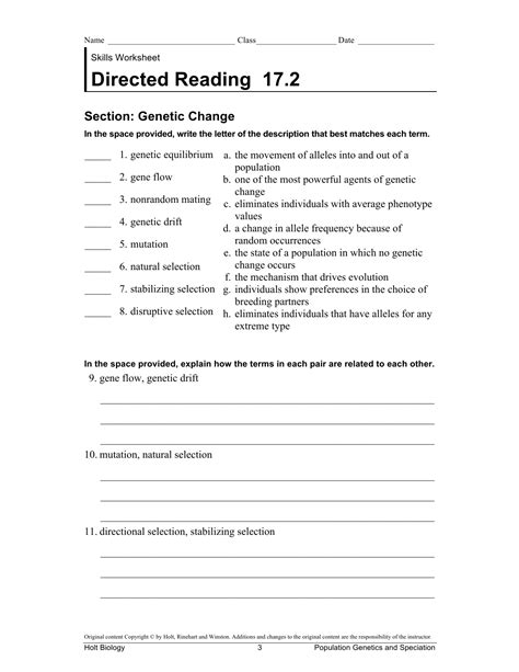 Read Holt Biology Directed Reading Answers Chapter 15 
