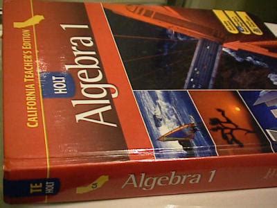 Read Holt California Teacher Edition Algebra 1 