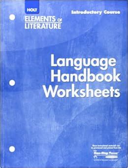 Read Holt Elements Of Literature Language Handbook Worksheets Introductory Course Grade Pdf 123951 Pdf 