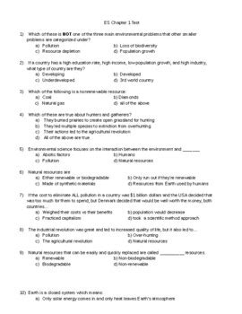 Read Online Holt Environmental Science Chapter Test Answers 