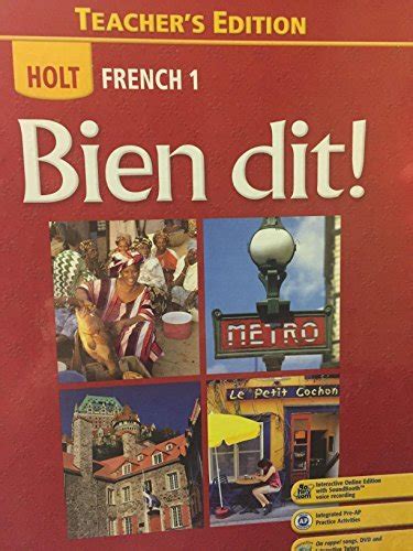 Full Download Holt French 1 Bien Dit Teacher39S Edition 