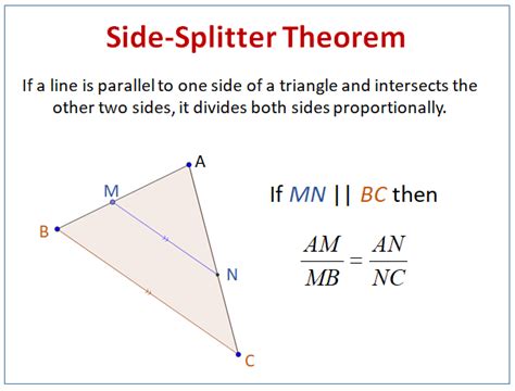 Read Holt Geometry Answer Practice Side Splitting Theorem 