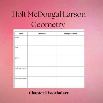 Download Holt Geometry Chapter 1 