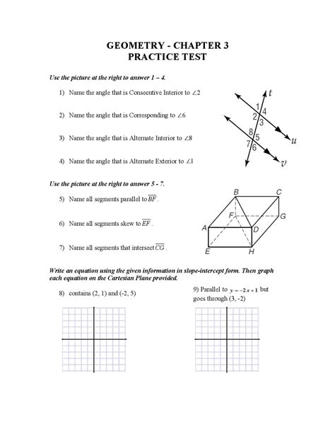Read Holt Geometry Chapter 3 Cumulative Test 