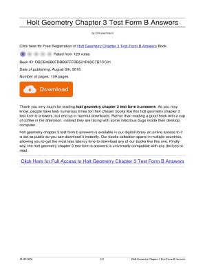 Read Online Holt Geometry Chapter 3 Test 