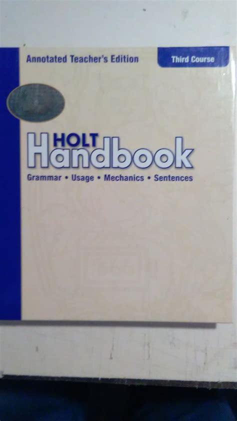 Download Holt Handbook Third Course Teachers Edition Answers 