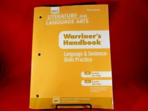 Read Online Holt Literature Language Arts Warriners Handbook California Student Edition Grade 10 Fourth Course Ca Fourth Course 2009 