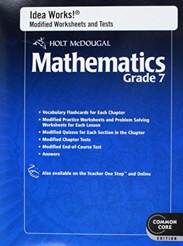 Full Download Holt Mcdougal Mathematics Grade 7 Common Core Edition 