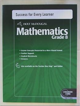 Download Holt Mcdougal Mathematics Grade 8 Answers 